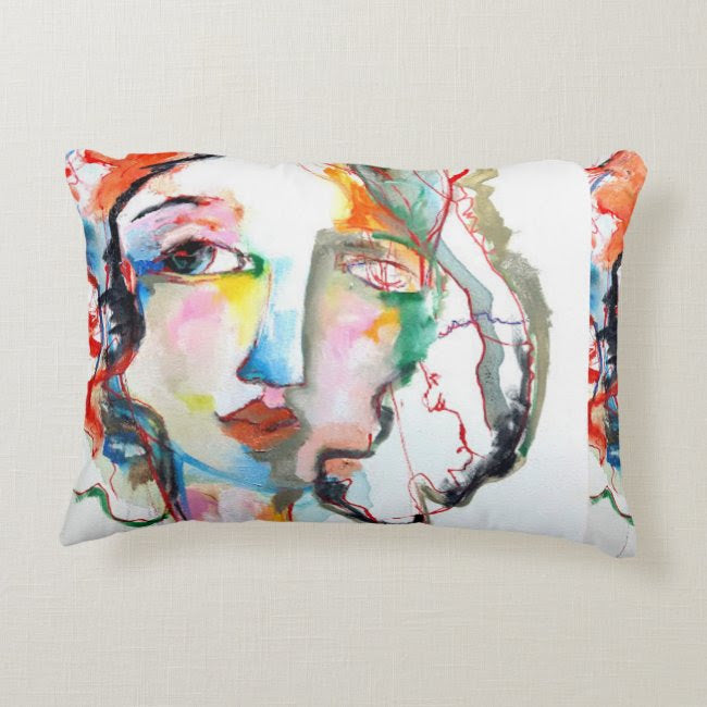 Artful Pillow home accent 12 x 16 lumbar Of This Artist Red sid Liz Vaughn Art