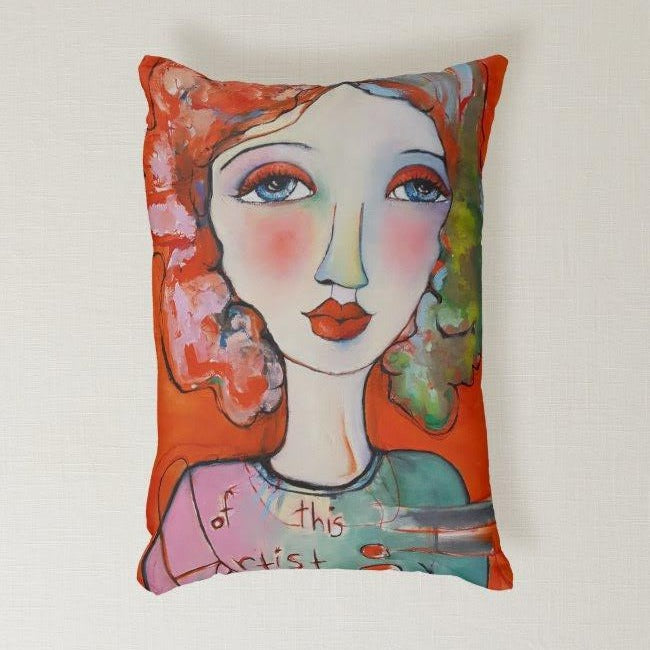 Artful Pillow home accent 12 x 16 lumbar Of This Artist Red sid Liz Vaughn Art